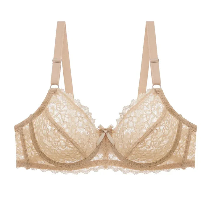 Transparent Cotton Bras – Pack of 2 | Non-Padded, Non-Wired, Full Net Design